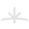 Ekena Millwork Alberta Architectural Grade PVC Gable Bracket, 60"W x 30"H x 2"D x 4"F, 12/12 Pitch GBP060X30X0204ALB00 - alternate 2